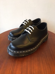  UK3（22.0cm）｜ドクターマーチン Dr.Martens 1461 定番 3ホール ホワイトステッチ 24757001 靴 黒 ブラック (新品)(即決)(正規品)