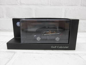 ミニカー　1/43　フォルクスワーゲン　ゴルフ　カブリオレ　Golf Cabriolet　ブラック　ディーラー正規品　モデルカー 