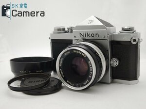 Nikon F アイレベル 641万 + NIKKOR-S Auto 5cm F2 非Ai PAT.PEND. 9枚絞り フード付 ニコン