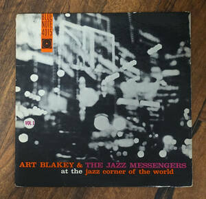 美盤! US BLUE NOTE BLP 4015 完全オリジナル At the Jazz Corner of the World / Art Blakey 63rd/DG/RVG/EAR/No R