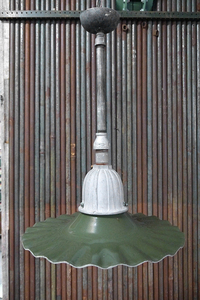 アンティーク　ホーロー吊り下げランプ [alh-588]インダストリアルライトペンダントガレージUSA灯りビンテージディスプレイ