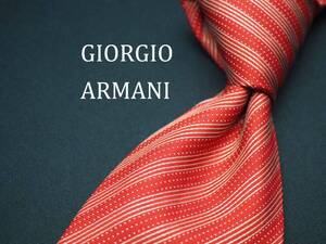 美品【GIORGIO ARMANI ジョルジオアルマーニ】 C1723 赤系 RED SILK ブランド ネクタイ 古着 良品