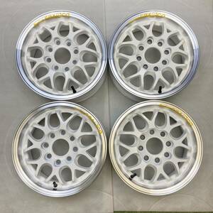 【0066】中古美品★リペア済★13インチ　Racing SPARCO スパルコ　13×5J　ET47　PCD110/114.3　4穴　ハブ径67　アルミホイール4本