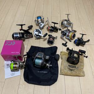 リール　本体　SHIMANO IKA SPECIAL,RYOBI ADVENTURE , Daiwa CREST 等　大量　計11点 まとめて　まとめ　現状品　ジャンク　③