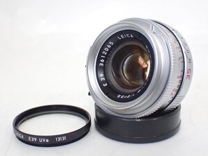 LEICA/ライカ レンズ SUMMICRON-M 35mm F2 第4世代 シルバー ドイツ製 ライカMマウント ズミクロン ∩ 70C22-6