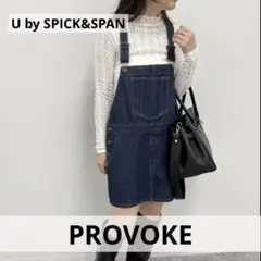 【U by SPICK&SPAN 】PROVOKE ♡ デニムジャンパースカート