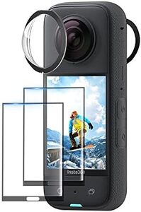 X3 保護フィルム ブラック_ブラック for Insta360 レンズ 色: 保護フィルム,インスタ360 x3 強化ガラス