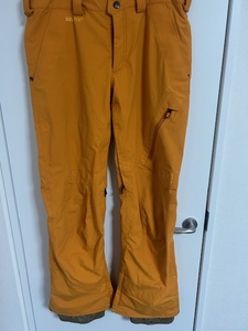 【美USED】BURTON ak バートン スノーボードウエア M パンツ　オレンジ　 男性用 送料込