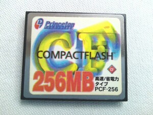 【256MB】Princeton 記録用メモリ CFカード コンパクトフラッシュメモリ　 CompactFlash Card　高速/省電力タイプ　PCF-256