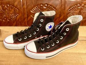 ★☆希少レア!!converse ALL STAR S Hi 黒 4.5 23.5cm コンバース オールスター ブラック ステッチ ハイカット デッド ビンテージ 2412★