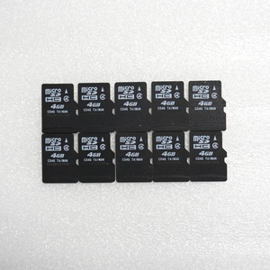 ■ microSDHC 4GB ■ まとめて 10枚セット / 動作品 フォーマット済 ジャンク 扱い microsd microSDカード / E295 ②