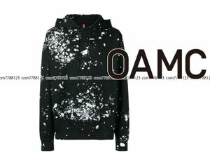 保管品7.7万《OAMC》メンズL◎オーエーエムシー(元Supreme)ADAM ET ROP購入 ペイント パーカー 長袖 フーデッド プルオーバー スウェット