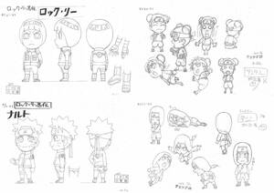 NARUTO SD ロック・リーの青春フルパワー忍伝　設定資料 絵コンテ