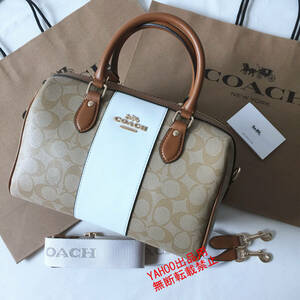 ★COACHバッグ★コーチ CR122 ローアン サッチェル・シグネチャーストライプ ショルダーバッグ ハンドバッグ レディース アウトレット品 