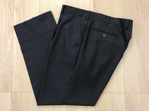 【良品】EMINENTO エミネント＊松浦工場製＊ウールパンツ＊濃茶＊97