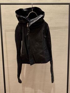 00s rick owens leather hoodie jacket レザー ジャケット ifsixwasnine share spirit kmrii 14th addiction goa l.g.b. super rare ppfm