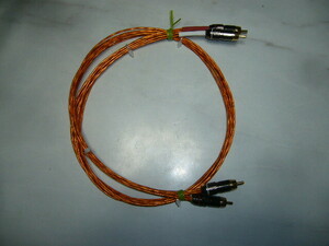 ☆RCAバランス・コードamedamaumai・BAKA☆カプトン・2芯シールド・銀メッキOFCハード・ワイヤー24AWG×4採用☆1000mm。