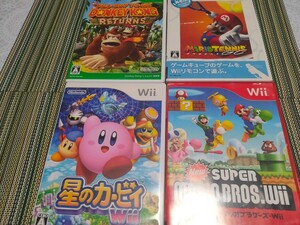 星のカービィ Wii ニュースーパーマリオブラザーズ マリオテニスGC ドンキーコングリターンズ/ 任天堂 Nintendo Wii マリオ 