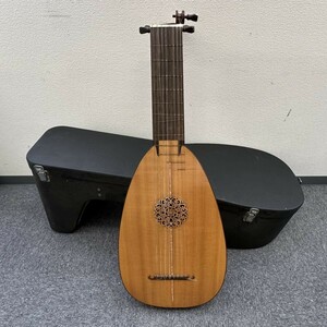 Z024-I65-428 ARIA LUTE アリア リュート 弦楽器 撥弦楽器 木製 ハードケース付き