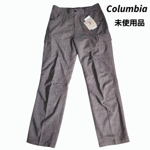 未使用 Columbia ヘリンボーン 毛55% カーゴパンツ 表記サイズ34 ブラウン系 ウールパンツ 春秋冬の3シーズンで 84125