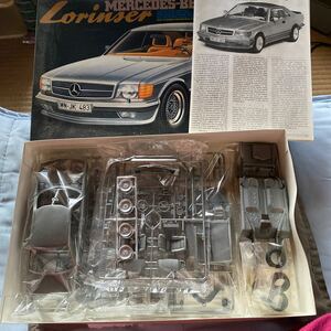 タミヤ1/24BENZ500SECLorinser未組み立てです。