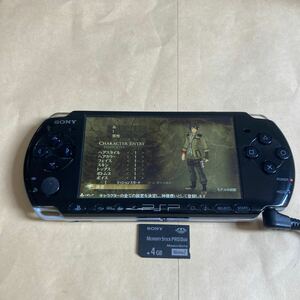 送料無料 PSP PSP-3000PB 本体 SDカード ソフト付 プレイステーションポータブル PSP-3000 PSP3000 PlayStation Portable PSP 3000