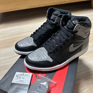 1円スタート　Nike Air Jordan 1 Retro High OG Shadow(2018)ナイキ エアジョーダン1 レトロ ハイ OG シャドウ(2018) 25.5センチ