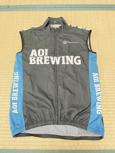 サンボルト　ウインドベスト　ジレ　 サイクルベスト　 GILET アオイブリューイング　aoi brewing オーダージャージ