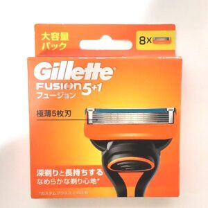 ジレット フュージョン 5枚刃 替刃 8個入 Gillette 純正品 髭 カミソリ ひげそり 髭剃り セット 替え刃 新品未開封 【安心の本物保障】