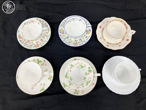 AK0605536　■ブランド食器 まとめ売り 6点セット カップ ソーサー 食器 WEDGWOOD MINTON Richard Ginori NORITAKE 中古品