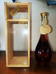 未開栓♪古酒♪　CALVADOS XO COQUEREL　CARAFE SOUFFLEE BOUCHE　カルヴァドス　カラフェ　500ml　40％　箱付♪