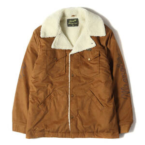 美品 CALEE キャリー ジャケット サイズ:L 18AW Wrangler フェイクスウェード ランチ ボアコート FAKE SUEDE RANCH BOA COAT ブラウン