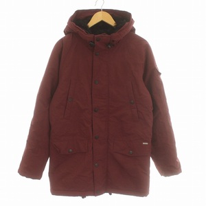 carhartt ANCHORAGE PARKA マウンテンパーカー ジャケット ロング フード付き ロゴ フルジップアップ ナイロン S ボルドー