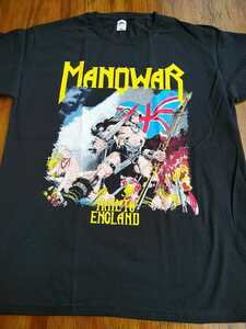 MANOWAR Tシャツ Hail To England 黒L マノウォー / iron maiden accept metallica judas priest motorhead helloween running wild