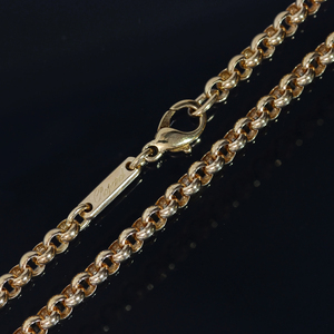 F1660【Chopard 1860】ショパール 最高級18金無垢ネックレス 長さ42.5cm 重量17.1g チェーン幅3.5mm