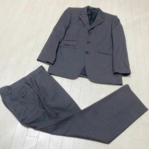 3821☆ Paul Smith ポールスミス セットアップ スーツ ドレス ビジネス メンズ M グレー ウインドペーン