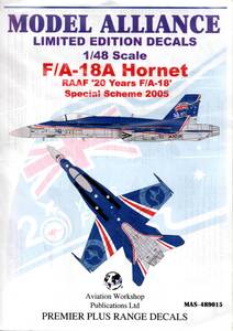 1/48Model Alliance ML489015　モデルアライアンス　McDonnell-Douglas F/A-18A Hornet (1) Royal Australian Air Force `20 Years 