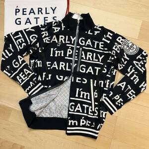 【新品未使用】★パーリーゲイツ I’m PEARY GATESロゴ総柄ブルゾン スニードジャケット レインウェア メンズ ★送料無料 正規品