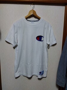 チャンピオン Tシャツ デカロゴ ビックロゴ ホワイト　グレー　L　Champion　2枚セット