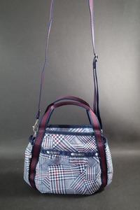 未使用 LeSportsac レスポートサック ショルダーバッグ SMALL JENNI スモールジェニー PUZZLED PLAID