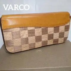 VARCO REAL WOOD ICHI ラウンドジップウォレット 長財布 本革