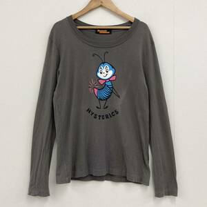 90s HYSTERIC GLAMOUR 長袖 Tシャツ ロンT グレー ヒステリックグラマー ロンT VINTAGE archive 3090035