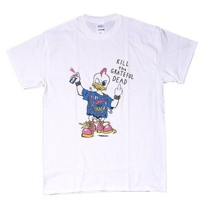 [Mサイズ]Nirvana カート・コバーン着用モデル パンクロック・ダック Kill The Grateful Dead 復刻デザイン グランジ ロックTシャツ