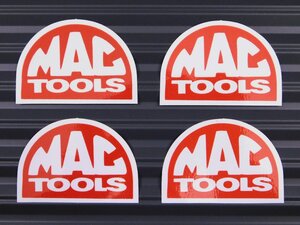 ◆送料\110◆【MAC TOOLS・マックツールズ】※《レーシングステッカー／４枚セット》　(品番ms036)　アメリカン雑貨　ガレージ