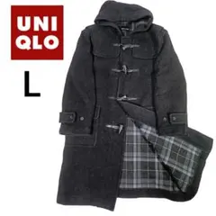 【希少 高品質】OLD UNIQLO ウール ダッフルコート ブラック Lサイズ