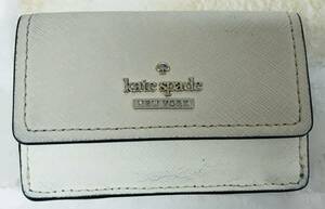 ☆【財布】Kate spade ケイト スペード ミニ財布 ベージュ系 ☆N05-190S