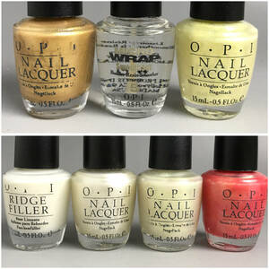 UNY11/78 未使用 OPI ネイルラッカー 7色セット 15ml マニキュア ネイルカラー ポリッシュ サロン セルフ ラメ◆