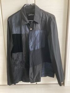 tricot COMME des GARCONS トリココムデギャルソン パッチワークシャツ TB-040020 AD1999 ブラック Shirt