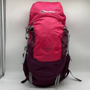 ⑩BN1572● berghaus バーグハウス freeflow 40 リュック バックパック レッド系 ナイロン アウトドア レインカバー付き