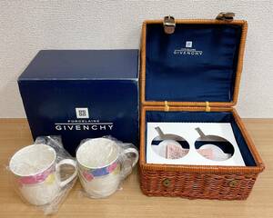 【GIVENCY/ジバンシィ カップペアセット】キッチン用品/インテリア/ティータイム/来客用/洋食器/U59-307